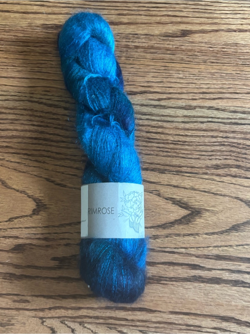 Primrose Yarn Co Plume Mohair Silk Onesies 48 Teal Lace Weight 50g Indie Dyed